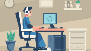 Birou gaming pe colt rgb electric legenda casei